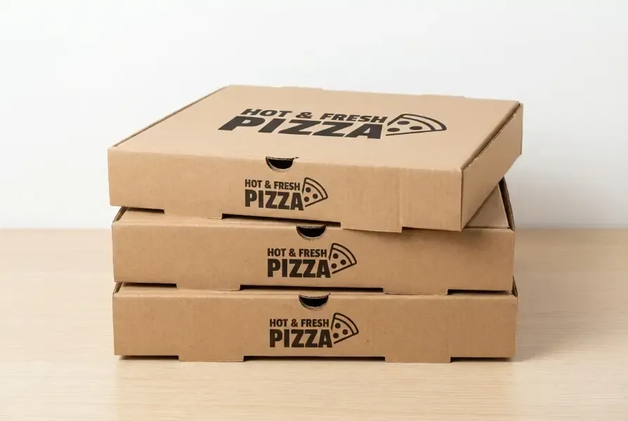 Custom corrugated pizza and bakery boxes manufactured in Gujarat